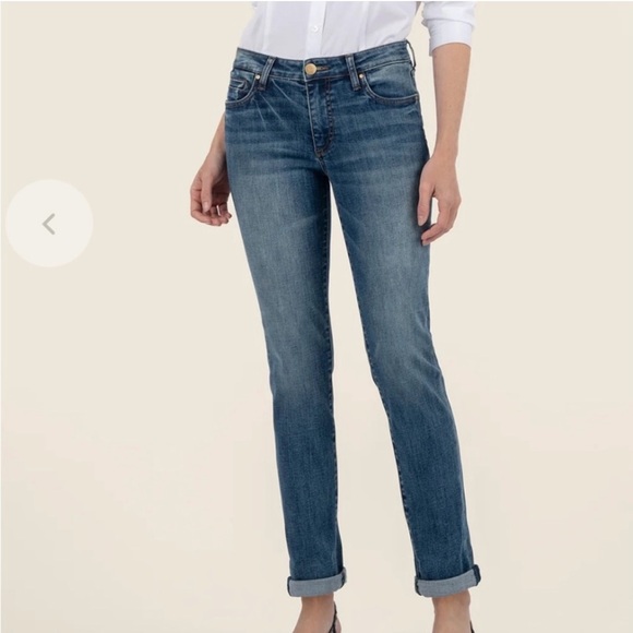 Kut from the Kloth Mid Rise Boyfriend Jeans Size 16 - Picture 2 of 7